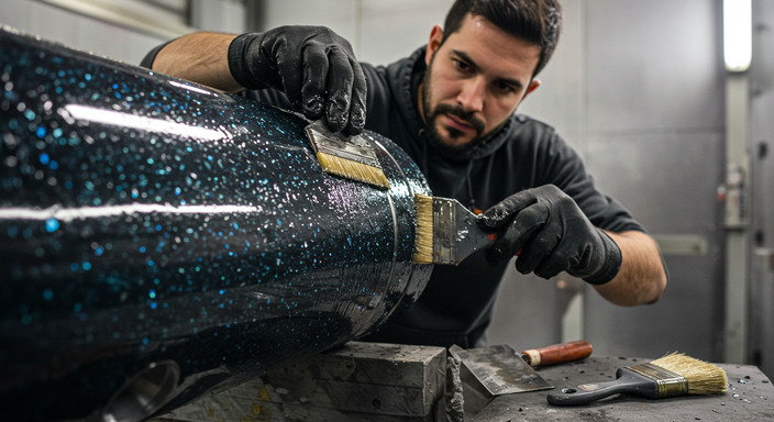 یسکمی مرجع خرید و فروش رنگ اپوکسی گلس فلیک در مشهد چناران